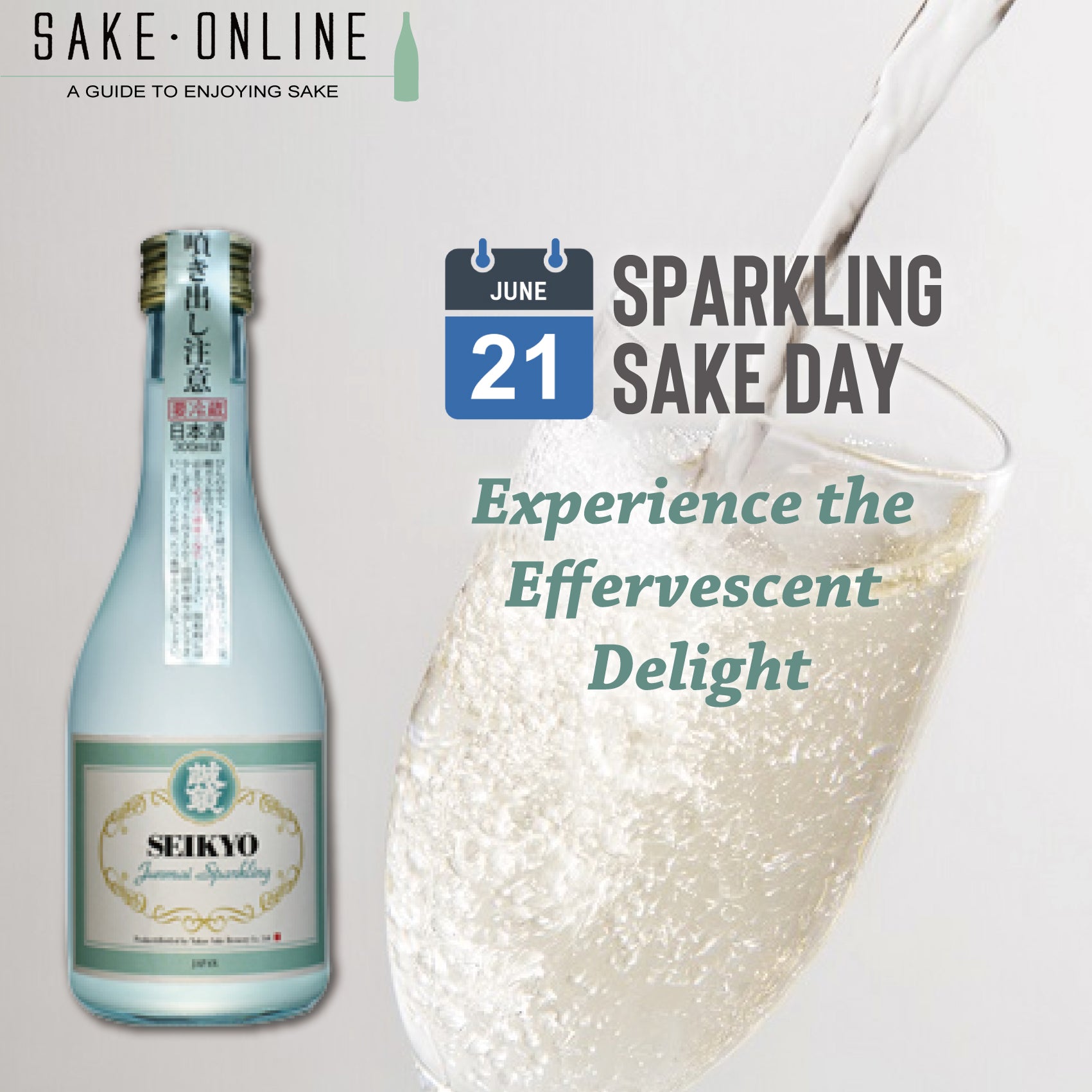 June 21 Is Sparkling Sake Day! Experience the Effervescent Delight
