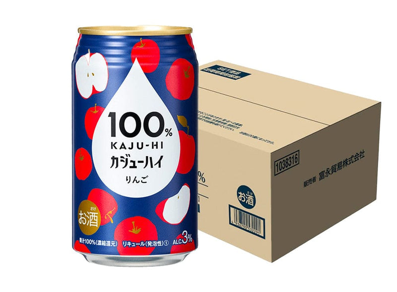 x24 cans 100% KAJU-HI Red Apple CHU-HI 340ml