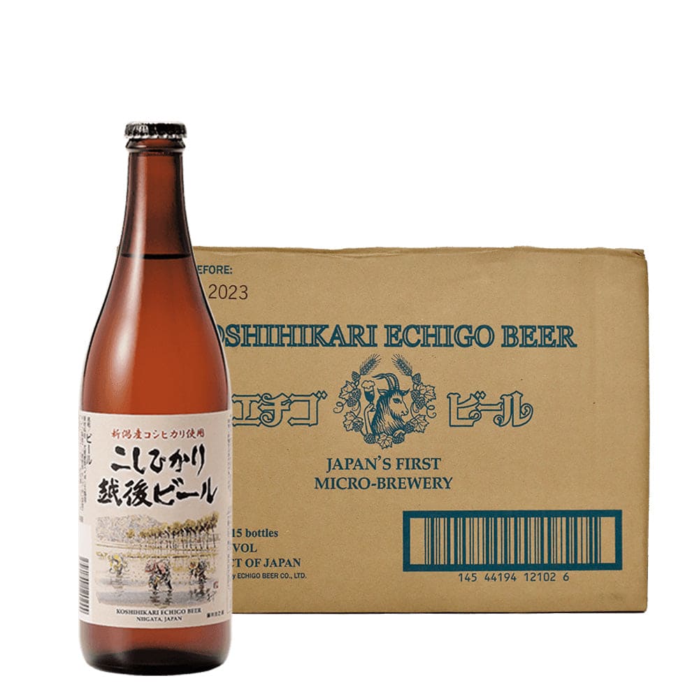 Echigo Beer Koshihikari Rice Lager 500mlx15 - Sake Online – Sakeonline