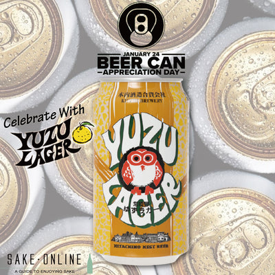 Honoring Beer Can Appreciation Day and Savoring the Evolution of Canned Brews with Hitachino Nest Yuzu Lager!