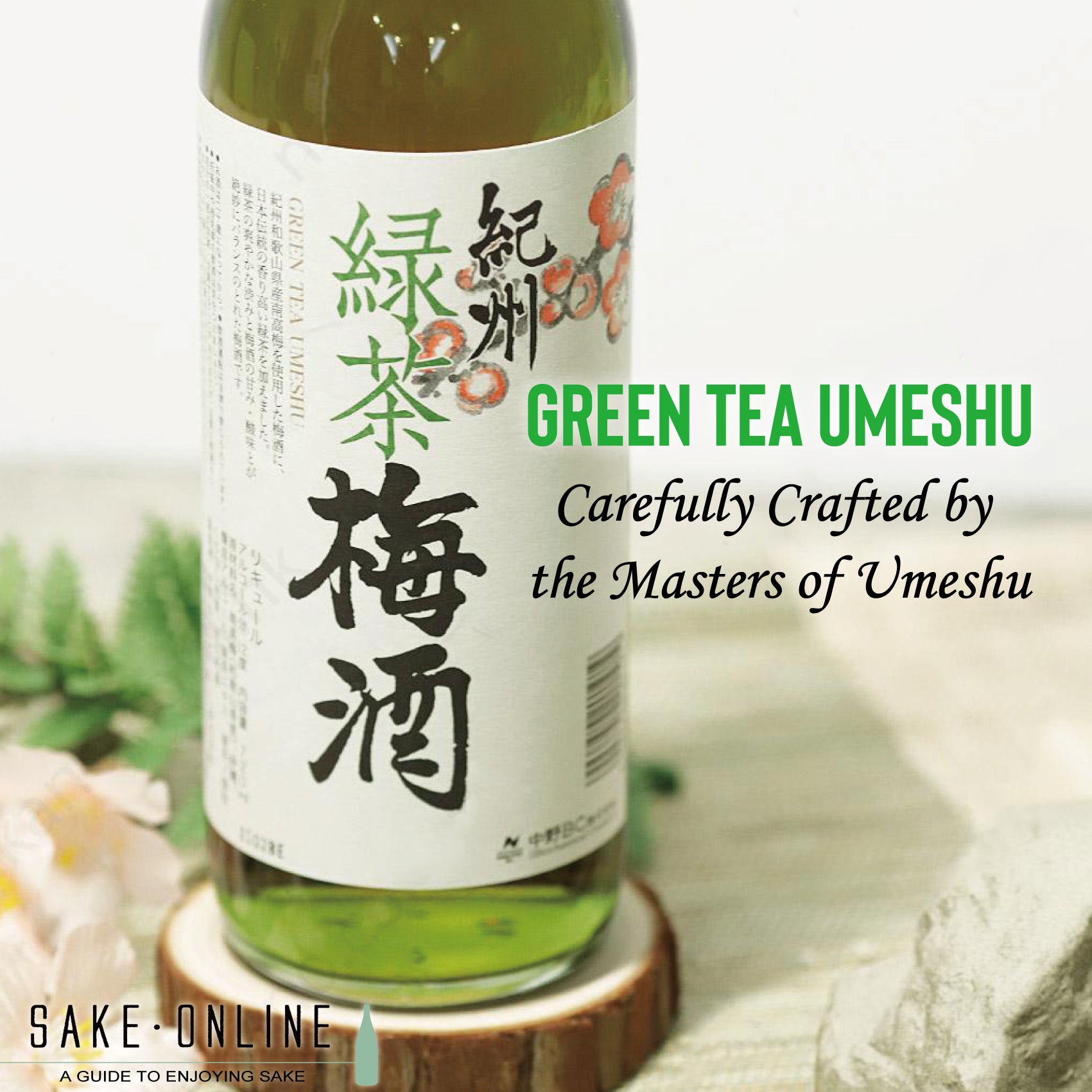 Carefully Crafted Green Tea Umeshu From the Masters of Umeshu – Sakeonline