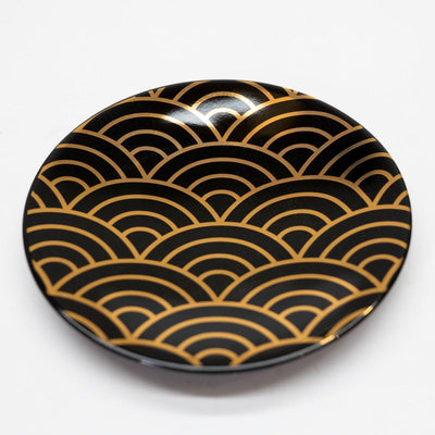 Edo Komon Small Plate 5p Gift Set (BLACK)