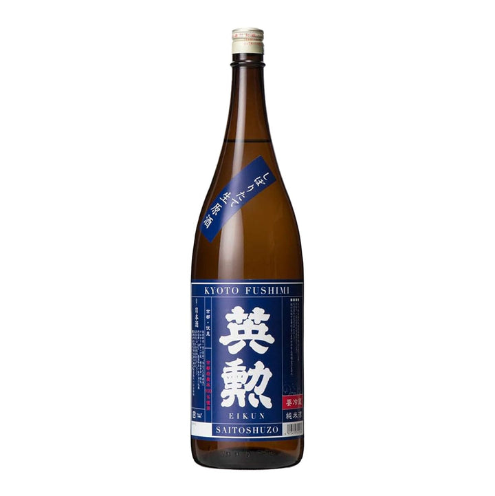 ★シュリンク残存！スウェーデン完全初出【白地青文字ジャケ】カンターテ・ドミノ Eikun Junmai Shiboritate Nama Genshu 1.8L - Sake Online – Sakeonline
