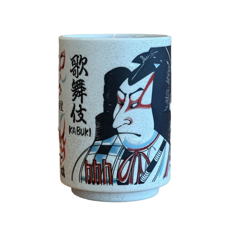 Mino-yaki Kabuki Yunomi Tea Cup