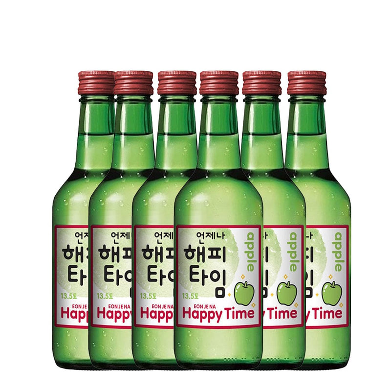 HAPPY TIME Green Apple SOJU 360ml x6