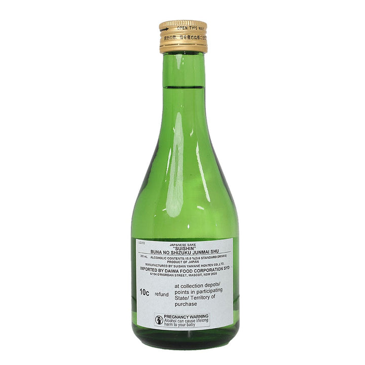 Suishin Junmai Buna no Shizuku 300ml - Sake Online – Sakeonline