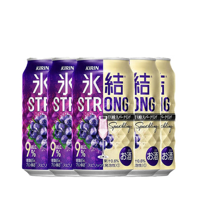 x6 KIRIN 9% Hyouketsu STRONG Kyoho Grape Sparkling 350ml