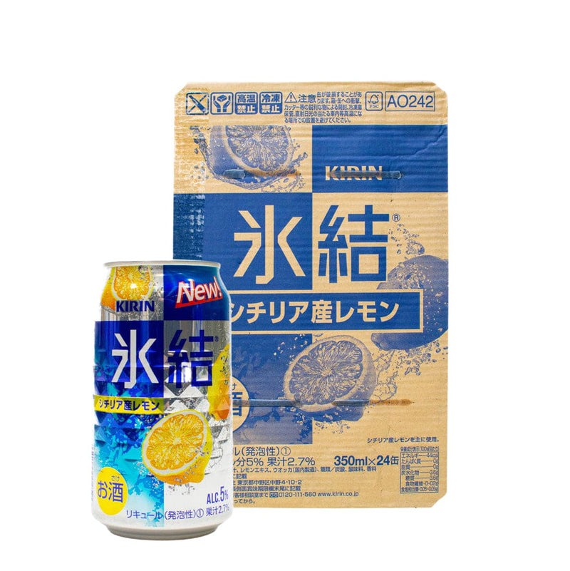x24 KIRIN 5% Hyouketsu LEMON Chuhai 350ml