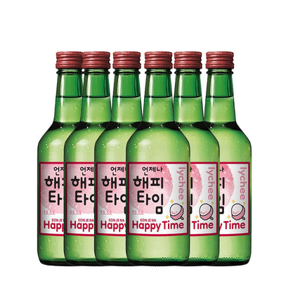 HAPPY TIME Lychee SOJU 360ml x6