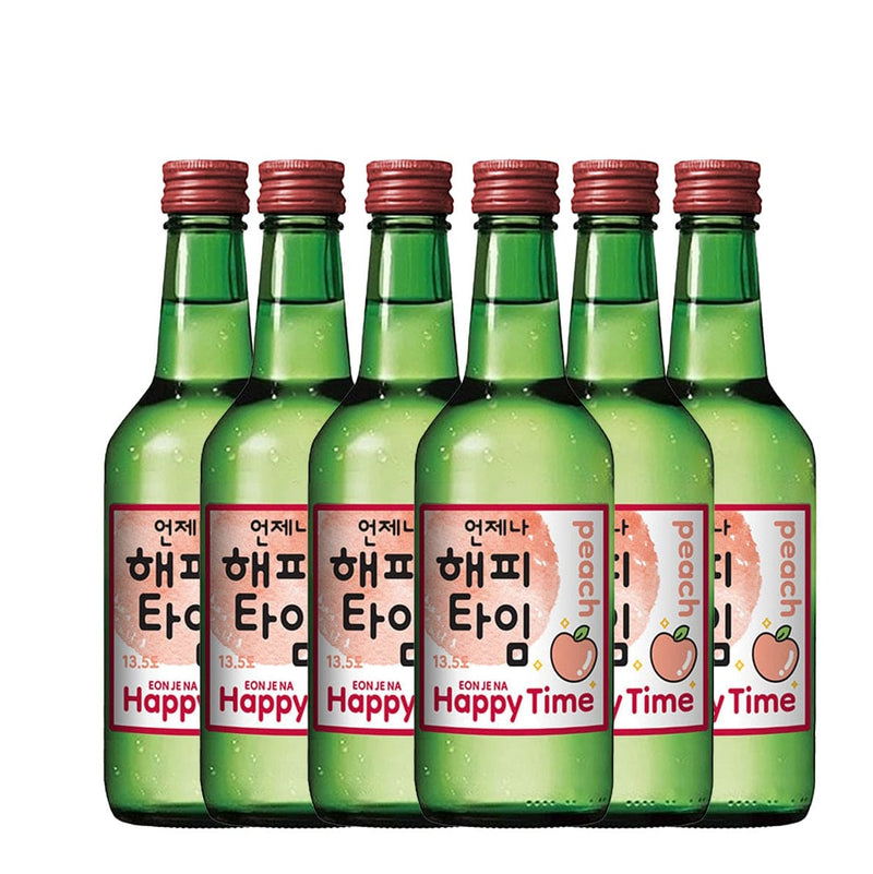 HAPPY TIME Peach SOJU 360ml x6