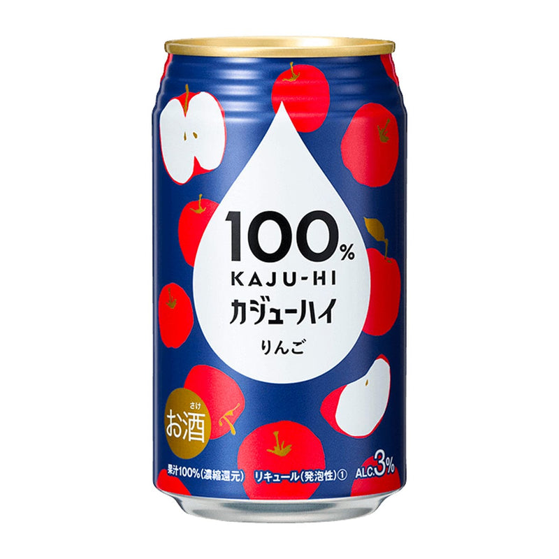 x6 cans 100% KAJU-HI Red Apple CHU-HI 340ml