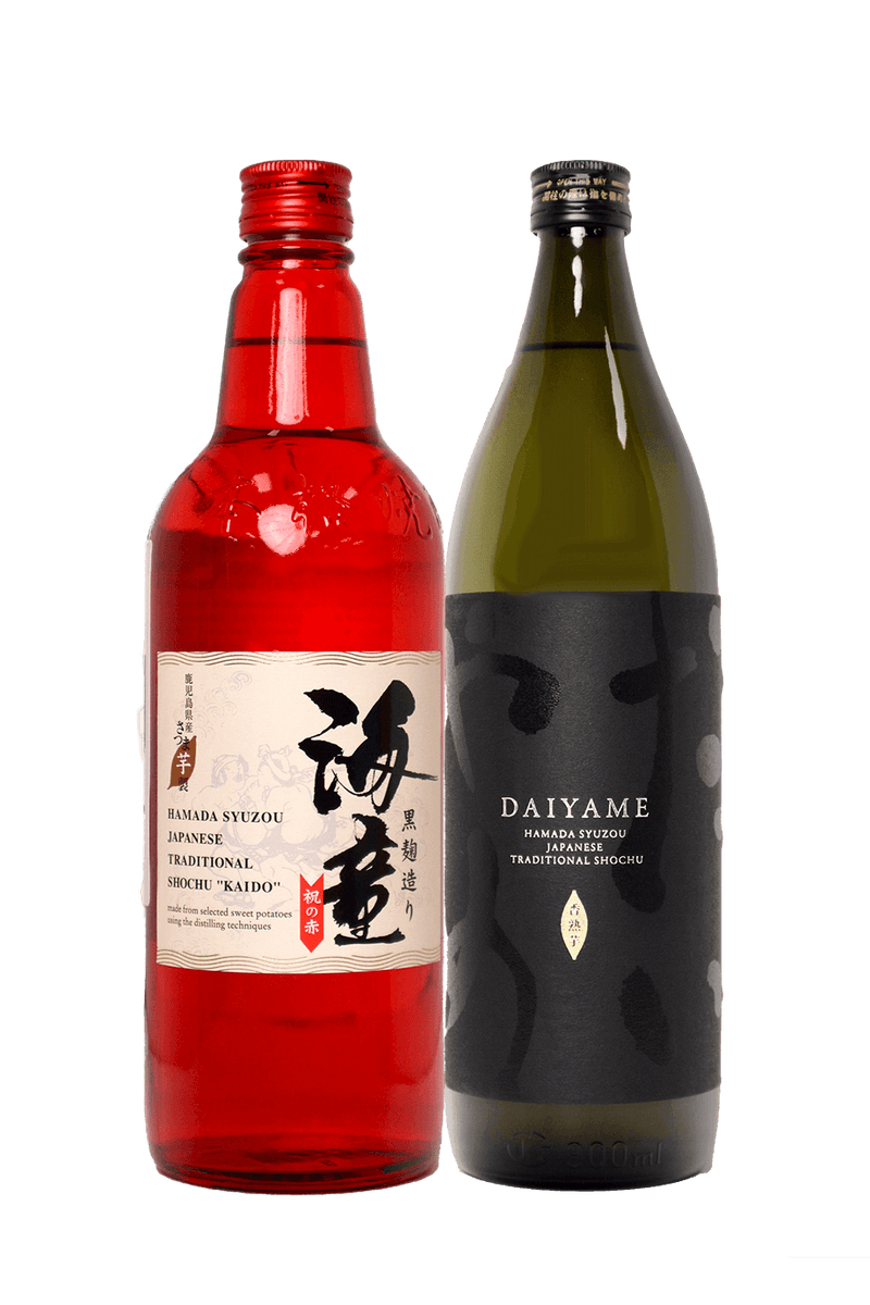 Daiyame Imo Shochu 900ml x Kaido Imo Shochu Iwai no Aka 720ml